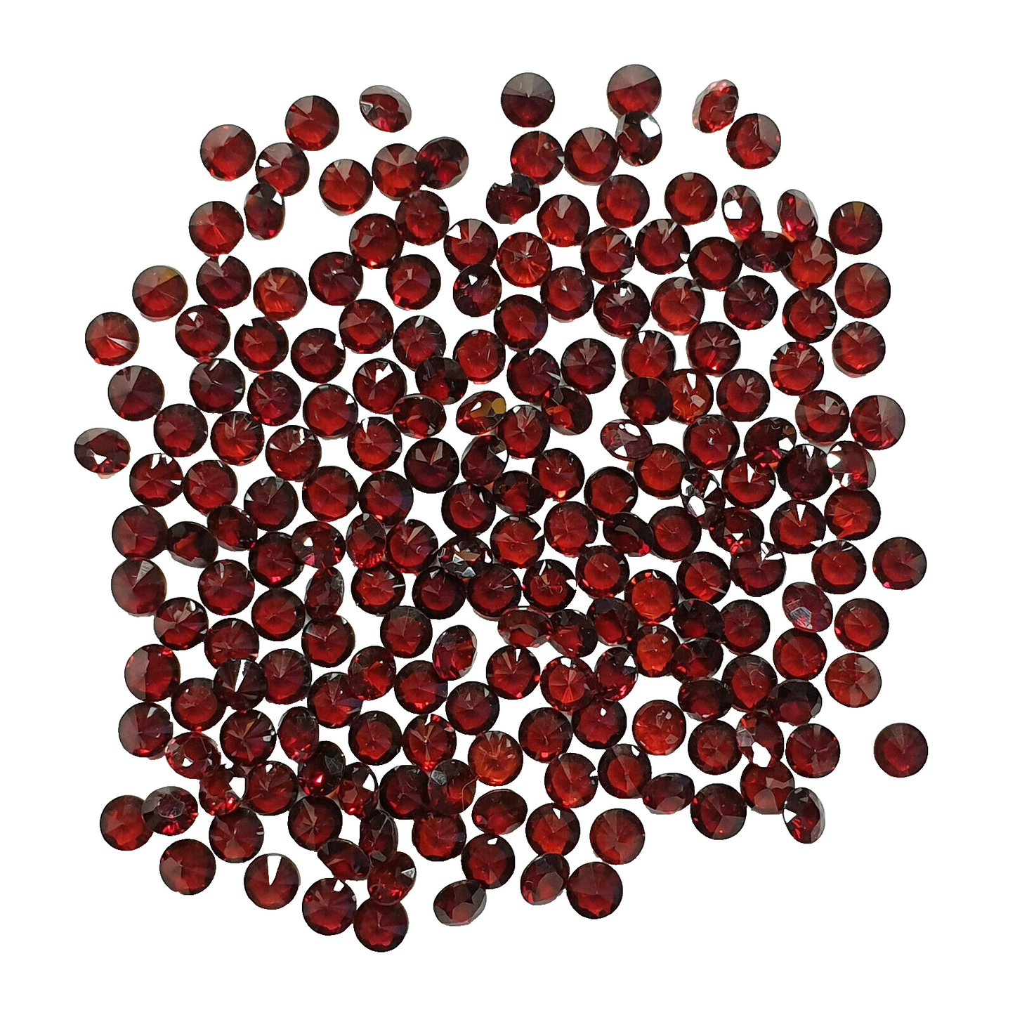 14012.1 - 200 Natural Red Garnets 3.75 mm Round Cut, Also Other Shapes Sizes
