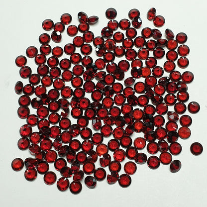 14012.1 - 200 Natural Red Garnets 3.75 mm Round Cut, Also Other Shapes Sizes