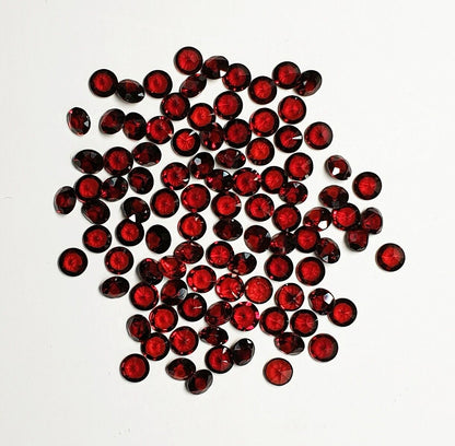 14012.1 - 200 Natural Red Garnets 3.75 mm Round Cut, Also Other Shapes Sizes