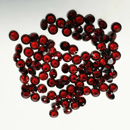 14012.1 - 200 Natural Red Garnets 3.75 mm Round Cut, Also Other Shapes Sizes