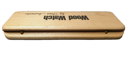 52215 - 1980's His 'n Hers Wood Watch with Timber Case Face and Presentation Box