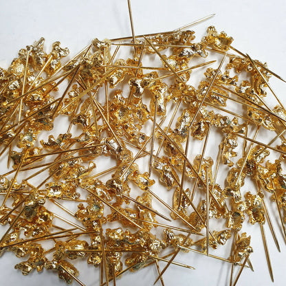 52212.2 - 400 Gold Plated Koala Stick Pins suit 7x5 mm Opal Triplet or other Gem