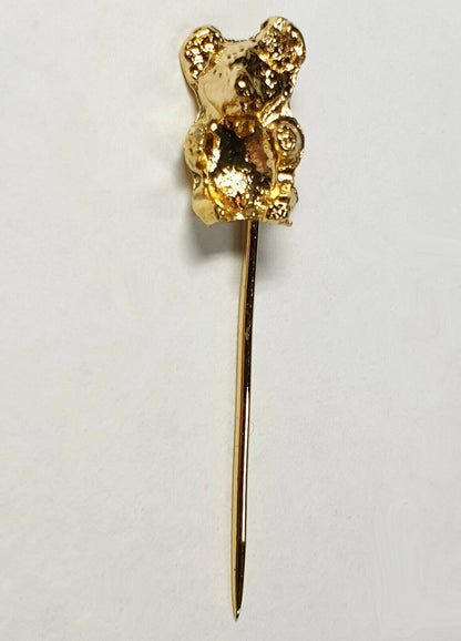 52212.2 - 400 Gold Plated Koala Stick Pins suit 7x5 mm Opal Triplet or other Gem