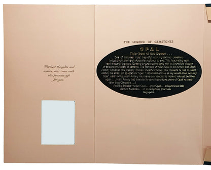 00359.1 - 20 gullbelagte opalanheng + kjeder pakket i gavekort av høy kvalitet