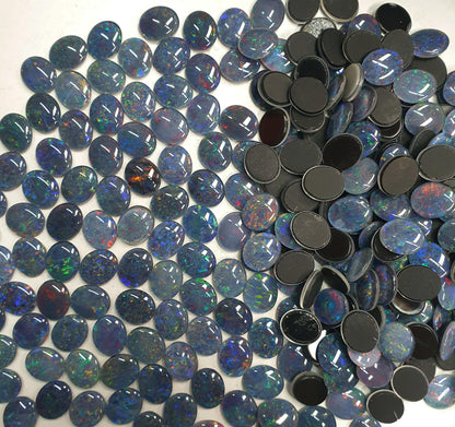 13067.0 - 12x10 mm Oval Australian Made Opal Triplets Made from NATURAL Australian Opal for sale in Wholesale Quantities and with Discounts