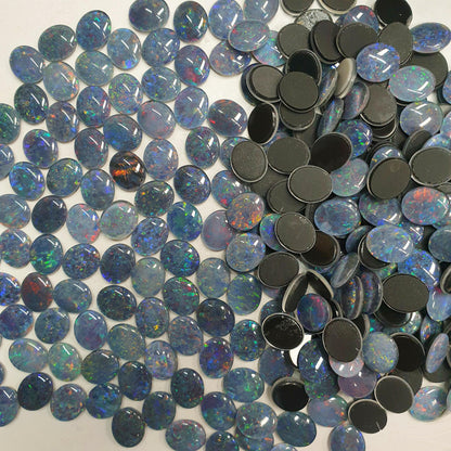 13067.0 - 12x10 mm Oval Australian Made Opal Triplets Made from NATURAL Australian Opal for sale in Wholesale Quantities and with Discounts