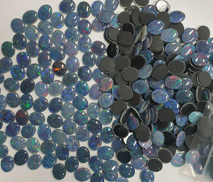 13067.0 - 12x10 mm Oval Australian Made Opal Triplets Made from NATURAL Australian Opal for sale in Wholesale Quantities and with Discounts