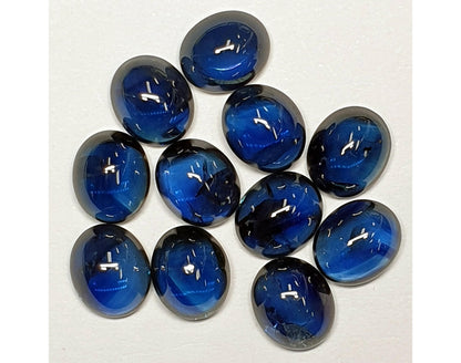 53414.0 - 7.5 x 6.2 mm Blue Sapphire Cabochons for sale Mined Cut and Polished in Australia Wholesale Prices Discounts on Volume Purchases