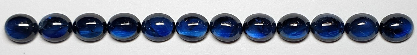 53414.0 - 7.5 x 6.2 mm Blue Sapphire Cabochons for sale Mined Cut and Polished in Australia Wholesale Prices Discounts on Volume Purchases