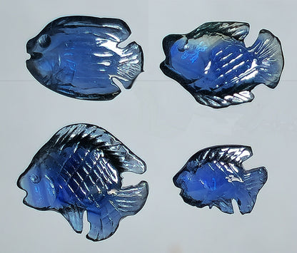 54145.0 - Natural Australian Blue Sapphire charms Four fish carvings From 6.5 to 9.9 mm long From 0.65 up to 1.64 carats