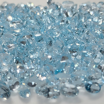 15297.0 - 6 x 4 mm Oval Cut Light Blue Topaz in Various Wholesale Lots for sale Old stock at very old price Other sizes and shapes available