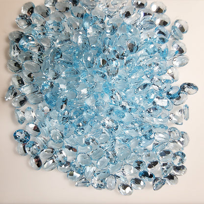 15297.0 - 6 x 4 mm Oval Cut Light Blue Topaz in Various Wholesale Lots for sale Old stock at very old price Other sizes and shapes available