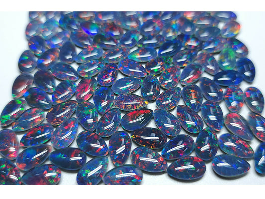 54010.0 - 10x6 mm pæreformede opaltrillinger australsk laget spesielt utvalgt for enkel matching til par for dråpeøreringer eller sett