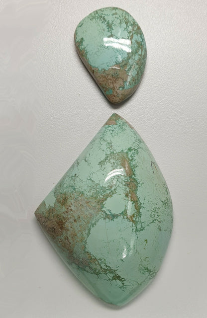 54011.0 - Natural Free-shaped large cut and polished Australian Turquoise for sale Mined in central australia during the 1970's Very rare