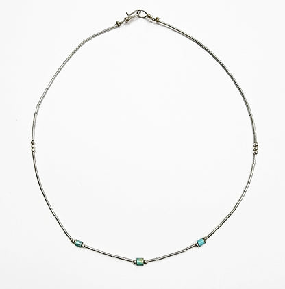 53960 - Liquid Sterling Silver Necklaces from the 1970's in 3 Designs 40 cm 18 inch Wholesale Quantities Choose One or a Mixture of Designs