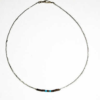 53960 - Liquid Sterling Silver Necklaces from the 1970's in 3 Designs 40 cm 18 inch Wholesale Quantities Choose One or a Mixture of Designs