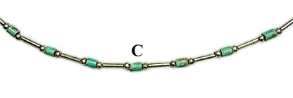 53960 - Liquid Sterling Silver Necklaces from the 1970's in 3 Designs 40 cm 18 inch Wholesale Quantities Choose One or a Mixture of Designs