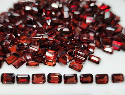 15361.0 - 7 x 5 mm Emerald Cut Garnets for sale in wholesale quantities at wholesale prices Old stock at old prices