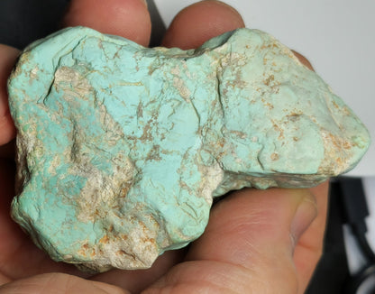 54059.2 - One piece of rough Natural Australian Turquoise Not Treated Very Rare 832 carats 165.5 Grams 70 x 50 x 50 mm Mined in early 1970's