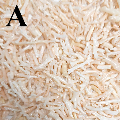 54005.0 - Drilled Coral Branches harvested from the Taiwan sea in choice of colours Pink or Very Deep Pink or Very Light Pink or White Coral