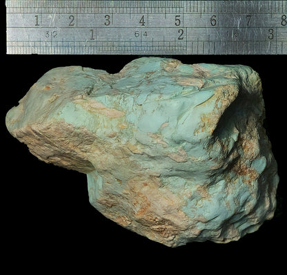 54059.2 - One piece of rough Natural Australian Turquoise Not Treated Very Rare 832 carats 165.5 Grams 70 x 50 x 50 mm Mined in early 1970's