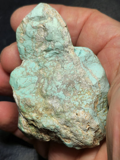 54059.2 - One piece of rough Natural Australian Turquoise Not Treated Very Rare 832 carats 165.5 Grams 70 x 50 x 50 mm Mined in early 1970's