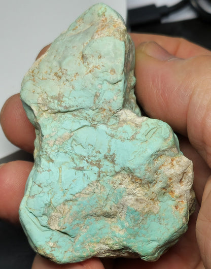 54059.2 - One piece of rough Natural Australian Turquoise Not Treated Very Rare 832 carats 165.5 Grams 70 x 50 x 50 mm Mined in early 1970's