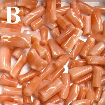 54003.0 - Natural Coral Tubes from Taiwan All drilled in Mixed sizes in Red and Very Deep Pink and Pink and Light Pink colour