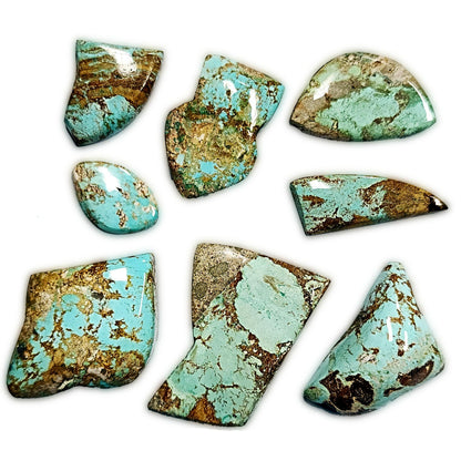 53930.0 - Wholesale Lot of Natural Free Shaped Australian Turquoise (TurqOZ) 8 pieces very rare Non-treated Turquoise from Central Australia