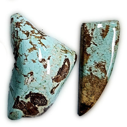 53930.0 - Wholesale Lot of Natural Free Shaped Australian Turquoise (TurqOZ) 8 pieces very rare Non-treated Turquoise from Central Australia