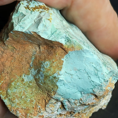 54126.0 - One piece of rough Natural Australian Turquoise Not Treated and Very Rare 1,130 carats 80 x 45 x 50 mm Good shape and high yield