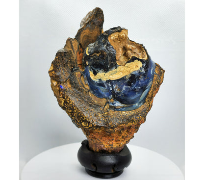 54139.0 - Natural rough Boulder Opal specimen Very interesting and a great piece mantle piece 130 x 100 x 70 mm 780 grams