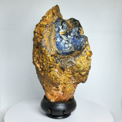 54139.0 - Natural rough Boulder Opal specimen Very interesting and a great piece mantle piece 130 x 100 x 70 mm 780 grams