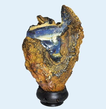 54139.0 - Natural rough Boulder Opal specimen Very interesting and a great piece mantle piece 130 x 100 x 70 mm 780 grams