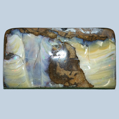 54134.0 - Boulder Opal Specimen Highly polished all over Use as a mantle ornament Great gift for an Executive's Office desk and paper weight