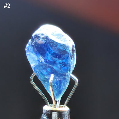 54131.0 - 3 Pieces 15.36 carats Australian rough blue Sapphires Natural NOT heat treated High graded from rough prior to export in the 1960s