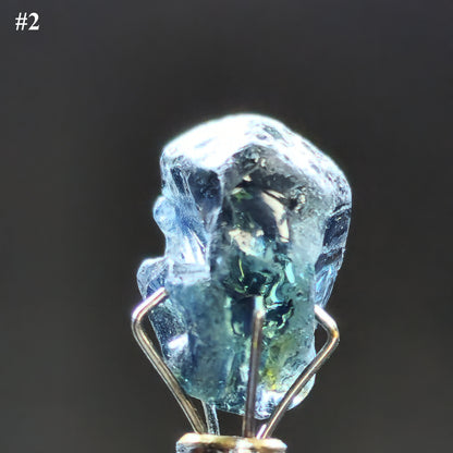 54131.0 - 3 Pieces 15.36 carats Australian rough blue Sapphires Natural NOT heat treated High graded from rough prior to export in the 1960s