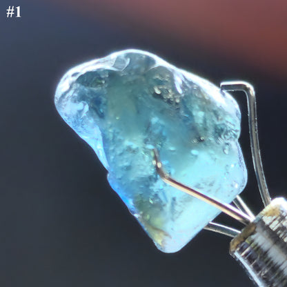 54131.0 - 3 Pieces 15.36 carats Australian rough blue Sapphires Natural NOT heat treated High graded from rough prior to export in the 1960s