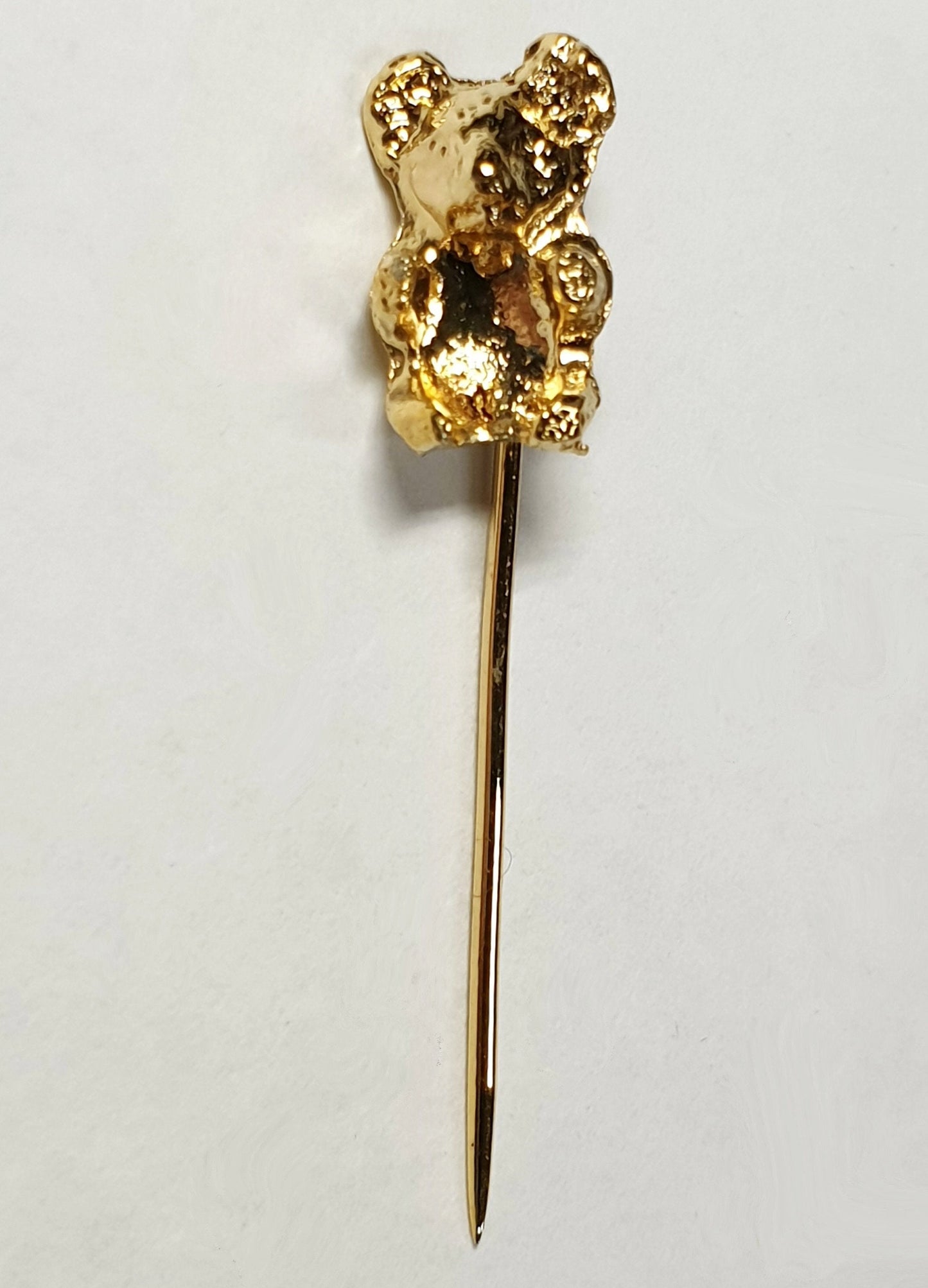52212.1 - Gold Plated Koala Stick Pins Great as free giveaway souvenirs Suitable for 7 x 5 mm Oval Cut stone like Opal Triplet or Turquoise