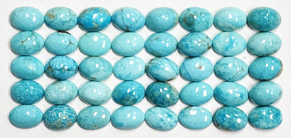 50007.5 - 7x5 mm Oval Cut Very Rare Australian Turquoise for sale Natural Non-treated in Wholesale Quantities and Prices