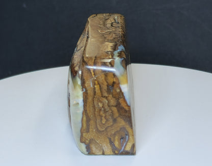 54134.0 - Boulder Opal Specimen Highly polished all over Use as a mantle ornament Great gift for an Executive's Office desk and paper weight