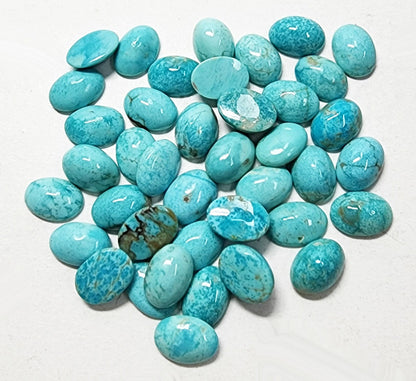 50007.5 - 7x5 mm Oval Cut Very Rare Australian Turquoise for sale Natural Non-treated in Wholesale Quantities and Prices