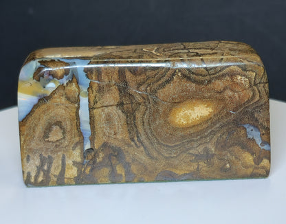 54134.0 - Boulder Opal Specimen Highly polished all over Use as a mantle ornament Great gift for an Executive's Office desk and paper weight