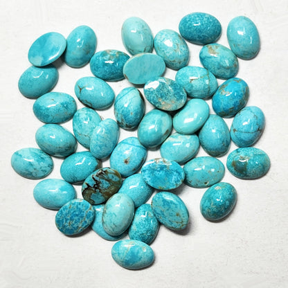 50007.5 - 7x5 mm Oval Cut Very Rare Australian Turquoise for sale Natural Non-treated in Wholesale Quantities and Prices