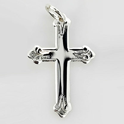 02185.0 - 60 Sterling Silver Crosses Wholesale Lot of 60 Pieces 18x10mm Use as Pendant or Charm or  Drop Earrings