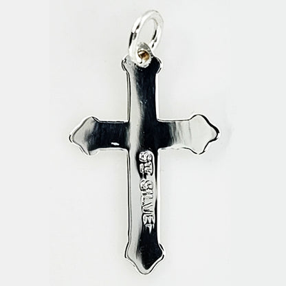 02185.0 - 60 Sterling Silver Crosses Wholesale Lot of 60 Pieces 18x10mm Use as Pendant or Charm or  Drop Earrings