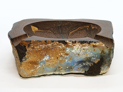 03755.1 -  Rare Australian Boulder Opal Ashtray for sale 245 grams 90 x 80 x 25 mm