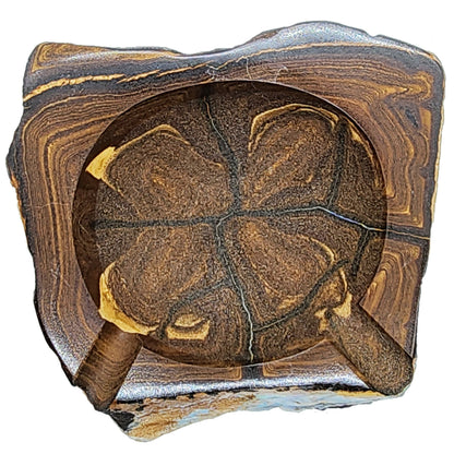 03755.1 -  Rare Australian Boulder Opal Ashtray for sale 245 grams 90 x 80 x 25 mm