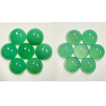 12105.0 - 8 mm Round Cut Cabochon Chrysoprase from Maryborough Queensland Australia Good Clean Quality From the Old Mine in the 1970's...
