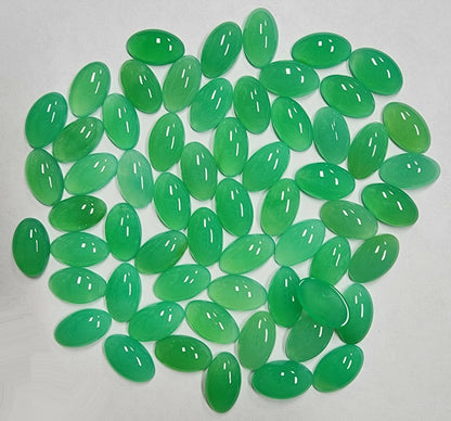 12114.0 - 10x6 mm Oval Cut Australian Chrysoprase Cabochons for sale Non-dyed Non-Treated Natural Colour Mined in Australia 1970's